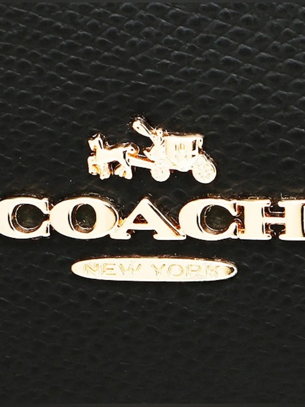 Coach Black‎ Leather Sierra Black Satchel with Gold Hardware